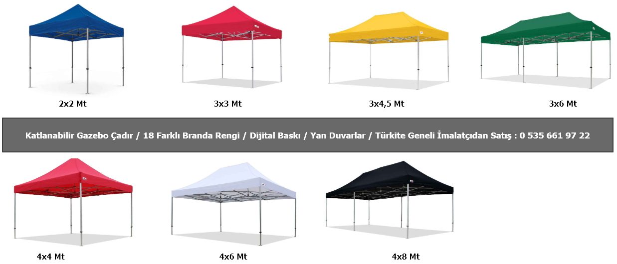 Stand &Ccedil;adırları, G&ouml;lgelik Gazebo Portatif Tente, Katlanabilir Stand &Ccedil;adırı Fiyatları