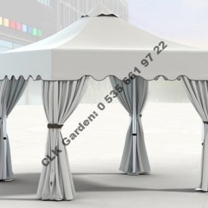 CLK 4x4 Garden Bungalov Cabana Bahçe Çadırı Katlanır Gazebo Tente 5