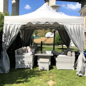 CLK 3x3 Garden Bungalov Cabana Bahçe Çadırı Katlanır Gazebo Tente 03